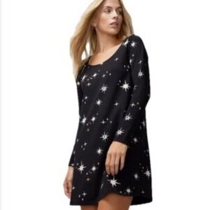 NWT Soma Sz L Embraceable Dreamy Star LS Nighshirt